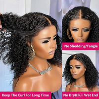 Thumbnail for Wear And Go 13x4 Water Wave Bob Lace Wig For Women Curly  Pre Cut No Lace