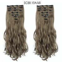 Thumbnail for 16 Clips In Hair Extensions Natural Wave 7 Pcs/Set 22 Inch Synthetic