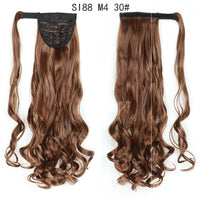 Thumbnail for Wrap Around Ponytail Hair Extensions 20Inch Long Curly Wave Synthetic Ponytail Natural H