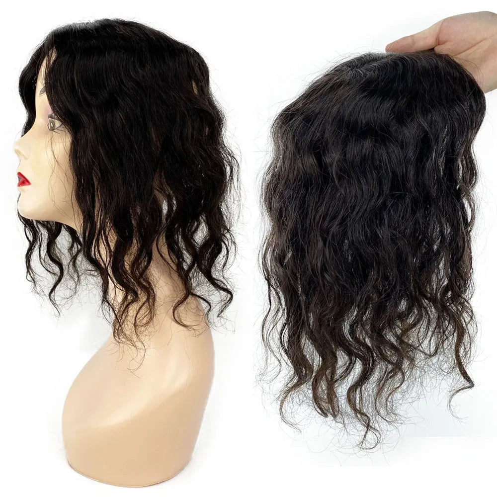 Natural Wave Peruvian Virgin Human Hair Topper