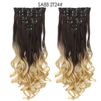 Thumbnail for 16 Clips In Hair Extensions Natural Wave 7 Pcs/Set 22 Inch Synthetic