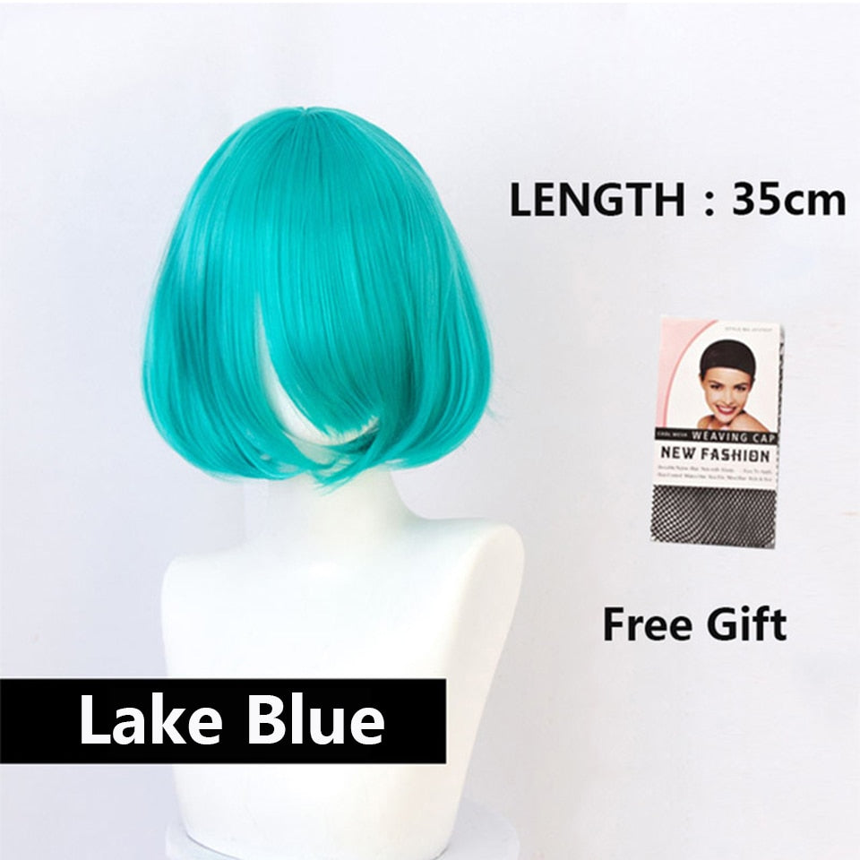 White Wig Female Short Bob