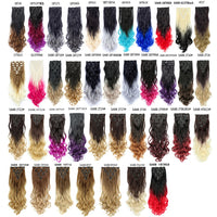 Thumbnail for 16 Clips In Hair Extensions Natural Wave 7 Pcs/Set 22 Inch Synthetic