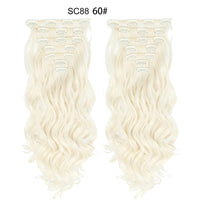 Thumbnail for 16 Clips In Hair Extensions Natural Wave 7 Pcs/Set 22 Inch Synthetic