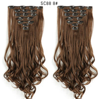 Thumbnail for 16 Clips In Hair Extensions Natural Wave 7 Pcs/Set 22 Inch Synthetic