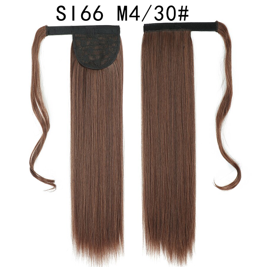 Wrap Around Ponytail Hair Extensions 20Inch Long Curly Wave Synthetic Ponytail Natural H