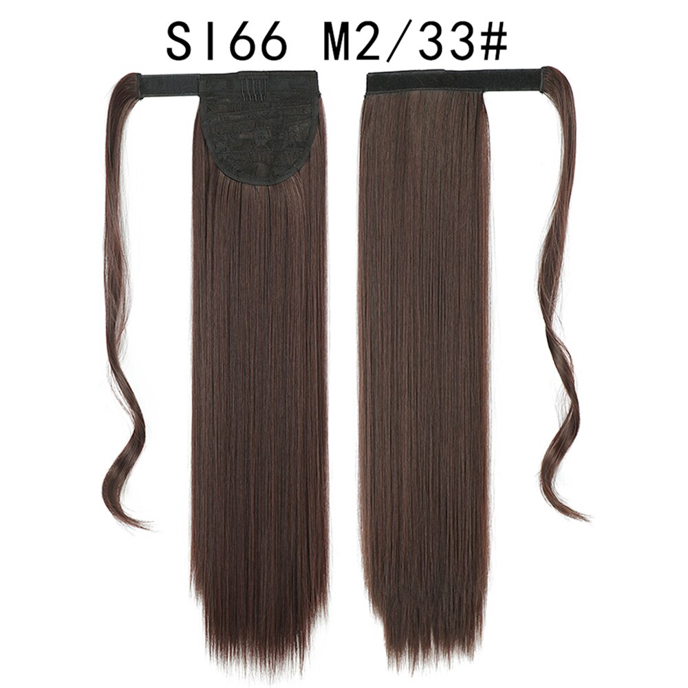 Wrap Around Ponytail Hair Extensions 20Inch Long Curly Wave Synthetic Ponytail Natural H