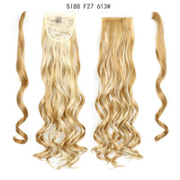 Thumbnail for Wrap Around Ponytail Hair Extensions 20Inch Long Curly Wave Synthetic Ponytail Natural H