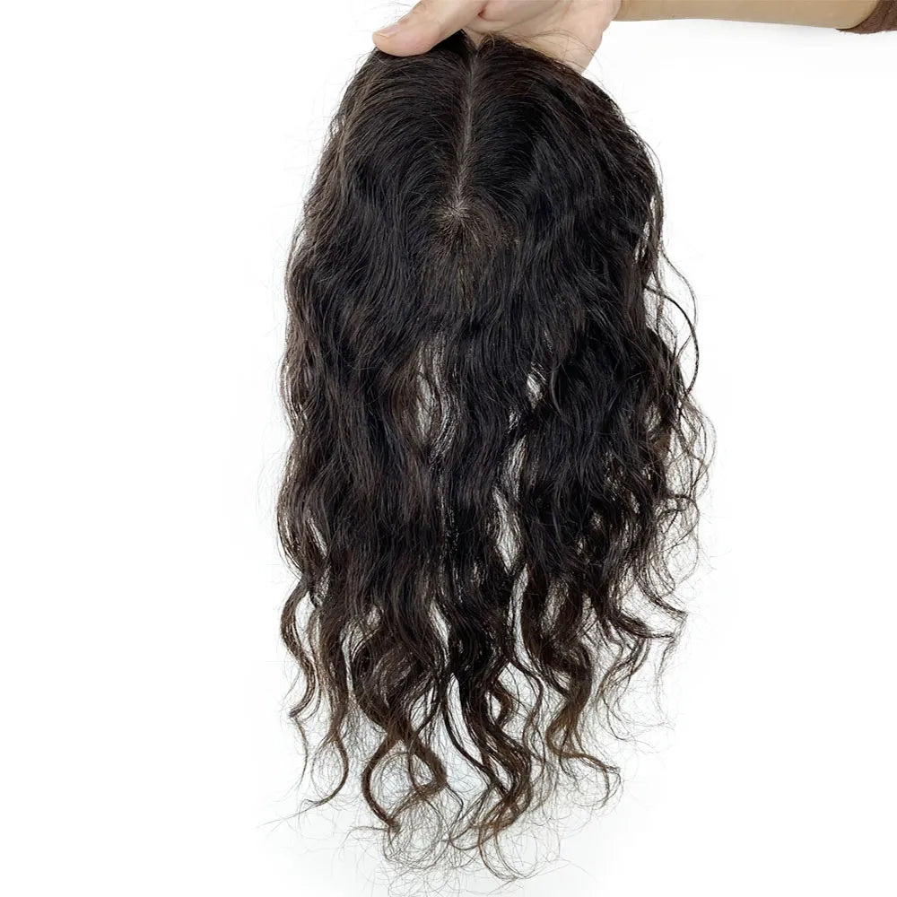 Natural Wave Peruvian Virgin Human Hair Topper