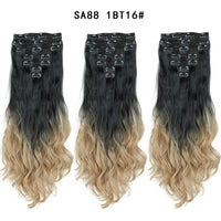 Thumbnail for 16 Clips In Hair Extensions Natural Wave 7 Pcs/Set 22 Inch Synthetic