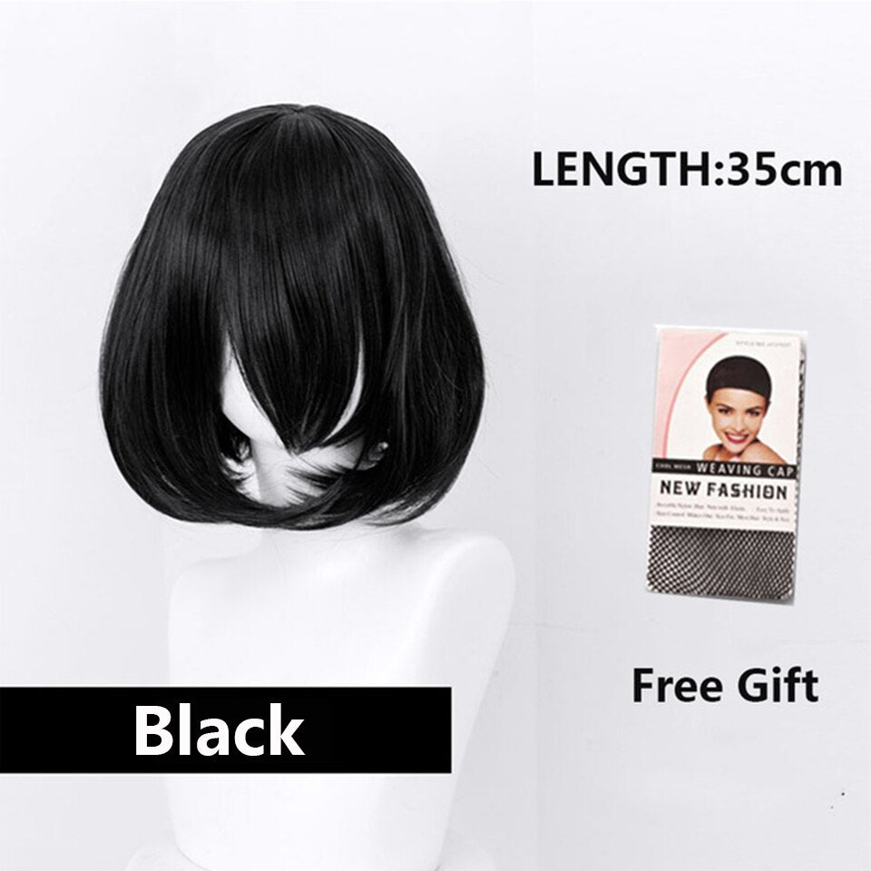 White Wig Female Short Bob