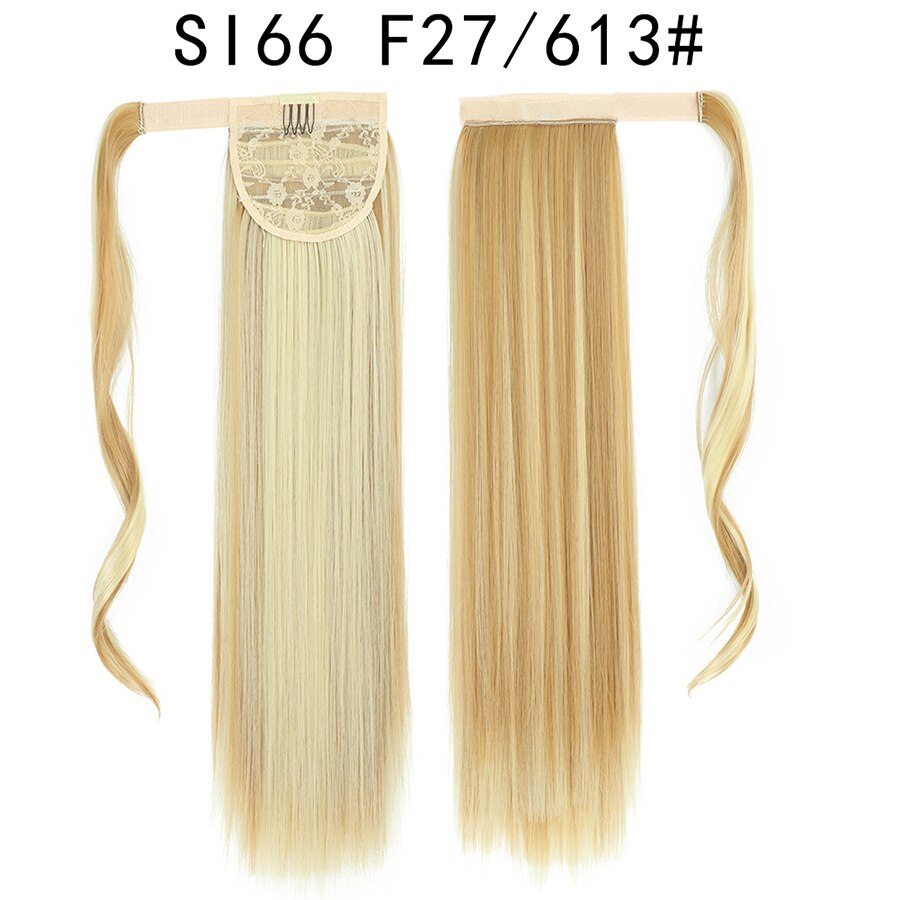 Wrap Around Ponytail Hair Extensions 20Inch Long Curly Wave Synthetic Ponytail Natural H