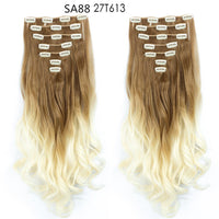 Thumbnail for 16 Clips In Hair Extensions Natural Wave 7 Pcs/Set 22 Inch Synthetic