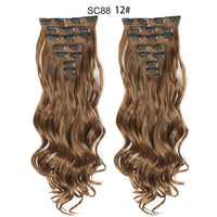 Thumbnail for 16 Clips In Hair Extensions Natural Wave 7 Pcs/Set 22 Inch Synthetic