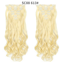 Thumbnail for 16 Clips In Hair Extensions Natural Wave 7 Pcs/Set 22 Inch Synthetic