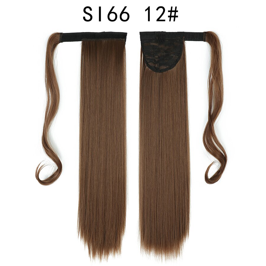 Wrap Around Ponytail Hair Extensions 20Inch Long Curly Wave Synthetic Ponytail Natural H