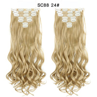 Thumbnail for 16 Clips In Hair Extensions Natural Wave 7 Pcs/Set 22 Inch Synthetic