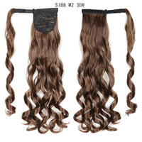 Thumbnail for Wrap Around Ponytail Hair Extensions 20Inch Long Curly Wave Synthetic Ponytail Natural H