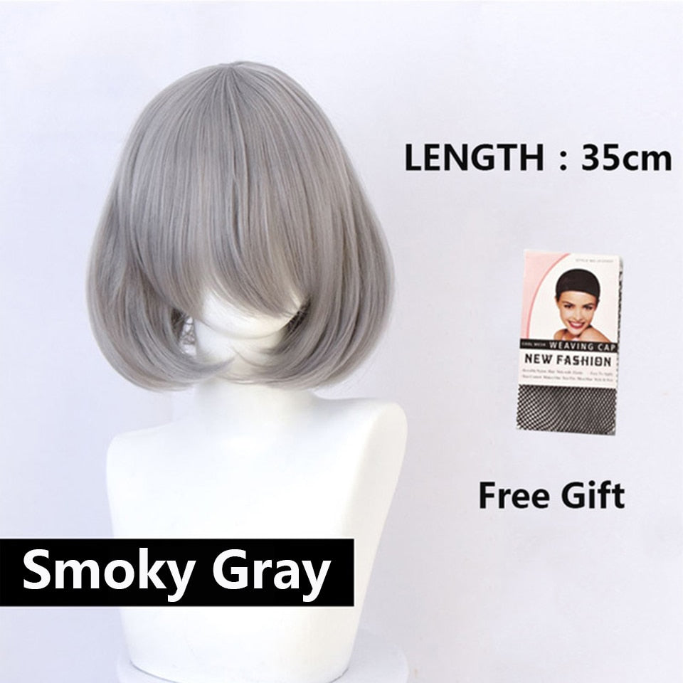 White Wig Female Short Bob