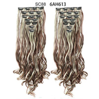 Thumbnail for 16 Clips In Hair Extensions Natural Wave 7 Pcs/Set 22 Inch Synthetic