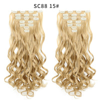 Thumbnail for 16 Clips In Hair Extensions Natural Wave 7 Pcs/Set 22 Inch Synthetic