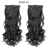 Thumbnail for 16 Clips In Hair Extensions Natural Wave 7 Pcs/Set 22 Inch Synthetic