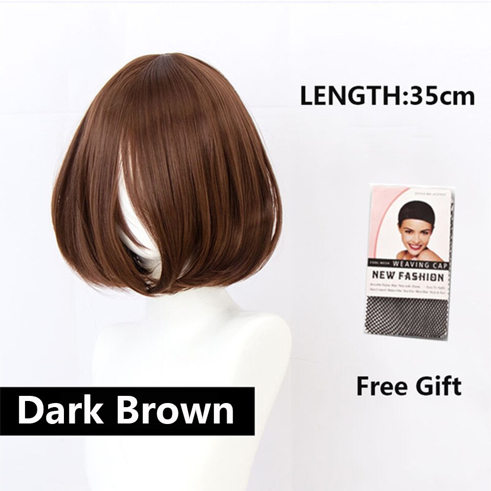 White Wig Female Short Bob