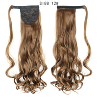 Thumbnail for Wrap Around Ponytail Hair Extensions 20Inch Long Curly Wave Synthetic Ponytail Natural H