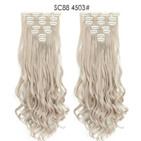 Thumbnail for 16 Clips In Hair Extensions Natural Wave 7 Pcs/Set 22 Inch Synthetic