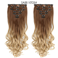 Thumbnail for 16 Clips In Hair Extensions Natural Wave 7 Pcs/Set 22 Inch Synthetic