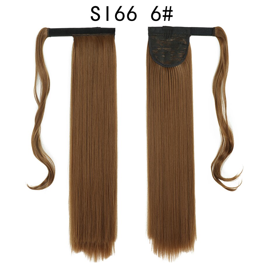 Wrap Around Ponytail Hair Extensions 20Inch Long Curly Wave Synthetic Ponytail Natural H