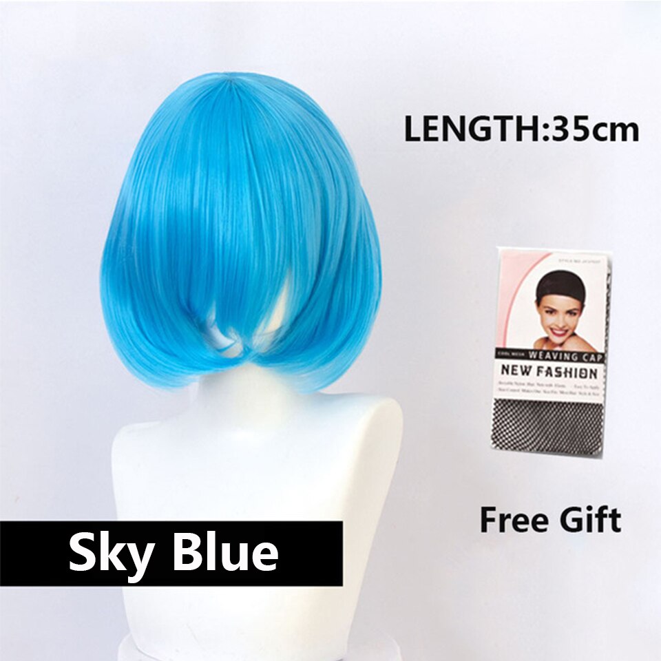 White Wig Female Short Bob