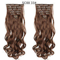 Thumbnail for 16 Clips In Hair Extensions Natural Wave 7 Pcs/Set 22 Inch Synthetic