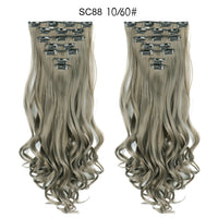 Thumbnail for 16 Clips In Hair Extensions Natural Wave 7 Pcs/Set 22 Inch Synthetic