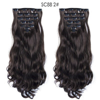 Thumbnail for 16 Clips In Hair Extensions Natural Wave 7 Pcs/Set 22 Inch Synthetic