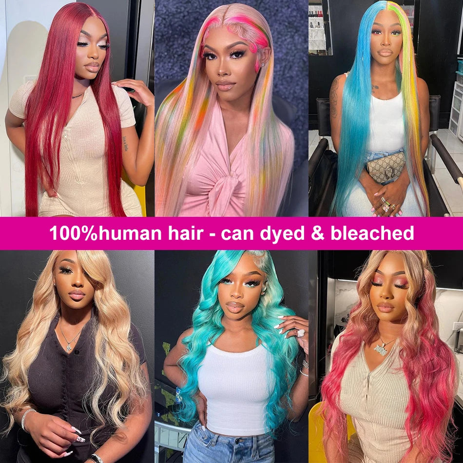 Blonde 613 HD 13x6 Lace Frontal Wig Pre Plucked Brazilian Bone Straight Human Hair Wig