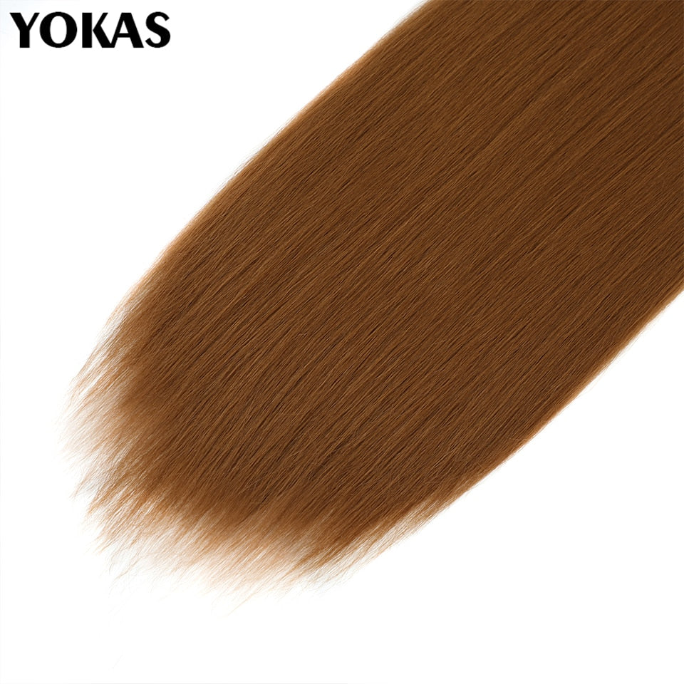 Ponytail For Women Synthetic Hair Extensions Long Straight False Horse Tails Fake Hairpiece 24 Inch For White Black Woman YOKAS