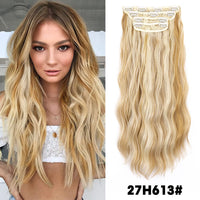 Thumbnail for Hairpiece Built-in Hair Extensions Natural Synthetic Hair