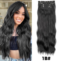 Thumbnail for Hairpiece Built-in Hair Extensions Natural Synthetic Hair