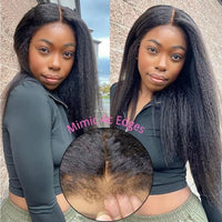 Thumbnail for 4C Kinky Edges Hairline Curly Baby Hair  Kinky Straight Lace Front Wig