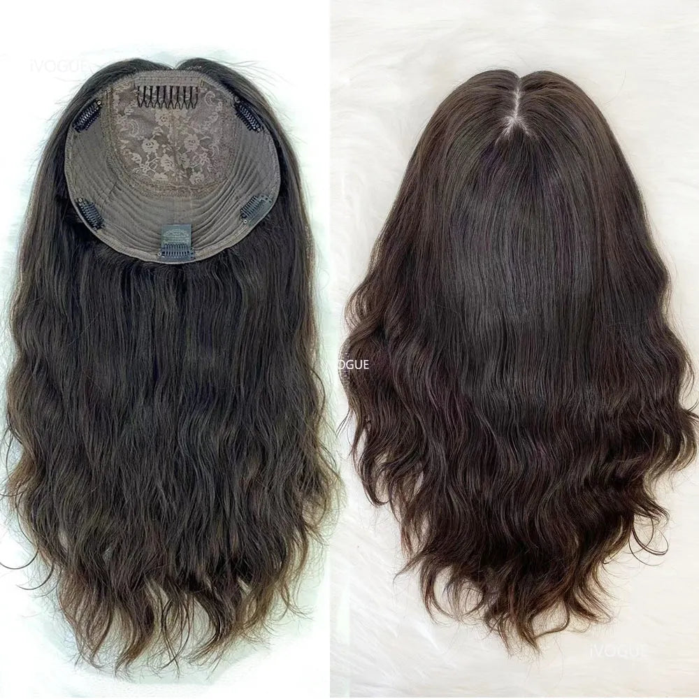 Best European Human Hair Topper Curly