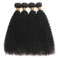 Thumbnail for Indian Afro Kinky Curly Bundles Human Hair Extensions 100% Human Hair Weave Bundles Jerry Curl