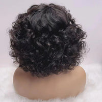 Thumbnail for Highlight Blonde Curly Short Bob Human Hair Wig