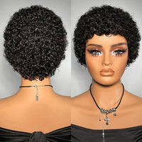 Thumbnail for Short Curly 99J Wig For Woman 100% Human Hair Wigs