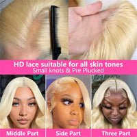 Thumbnail for 613 Blonde Lace Frontal Wig Body Wave Wig Human Hair