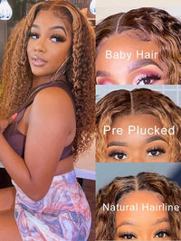 Thumbnail for 30 Inch 4/27 Colored Deep Wave Frontal Wig