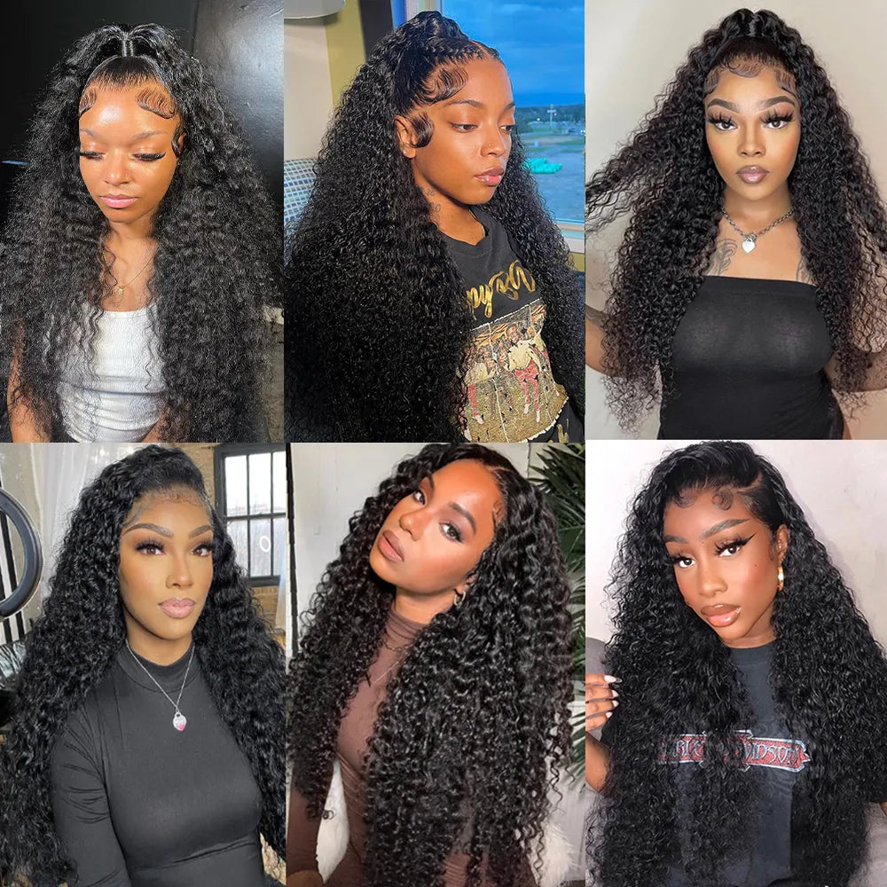 Brazilian Deep Wave Frontal Wig - Human Hair Wigs Preplucked Wig