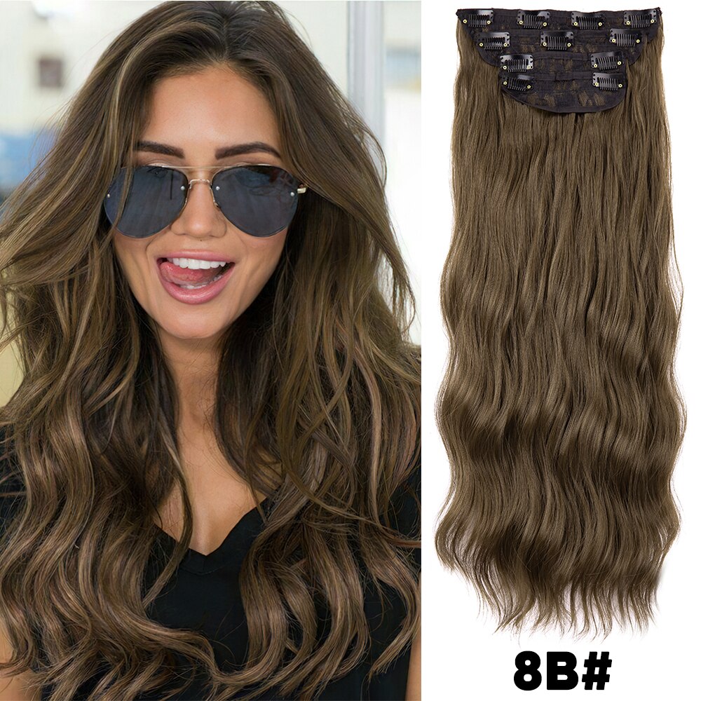 Hairpiece Built-in Hair Extensions Natural Synthetic Hair