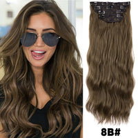 Thumbnail for Hairpiece Built-in Hair Extensions Natural Synthetic Hair