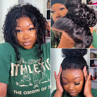 Thumbnail for Draw String 360 Lace Front Wig Human Hair Deep Wave Invisi Strap Snug -Pre Cut Lace Wig